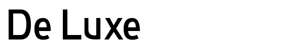 De Luxe font preview